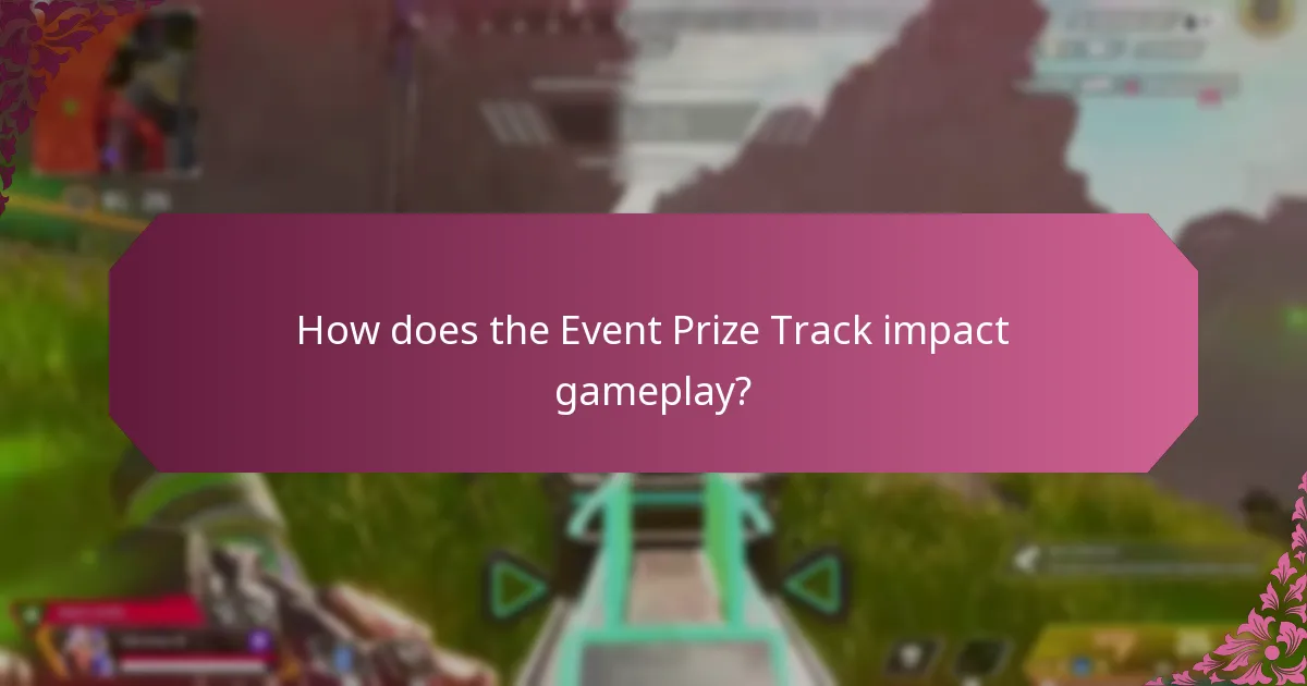 How does the Event Prize Track impact gameplay?