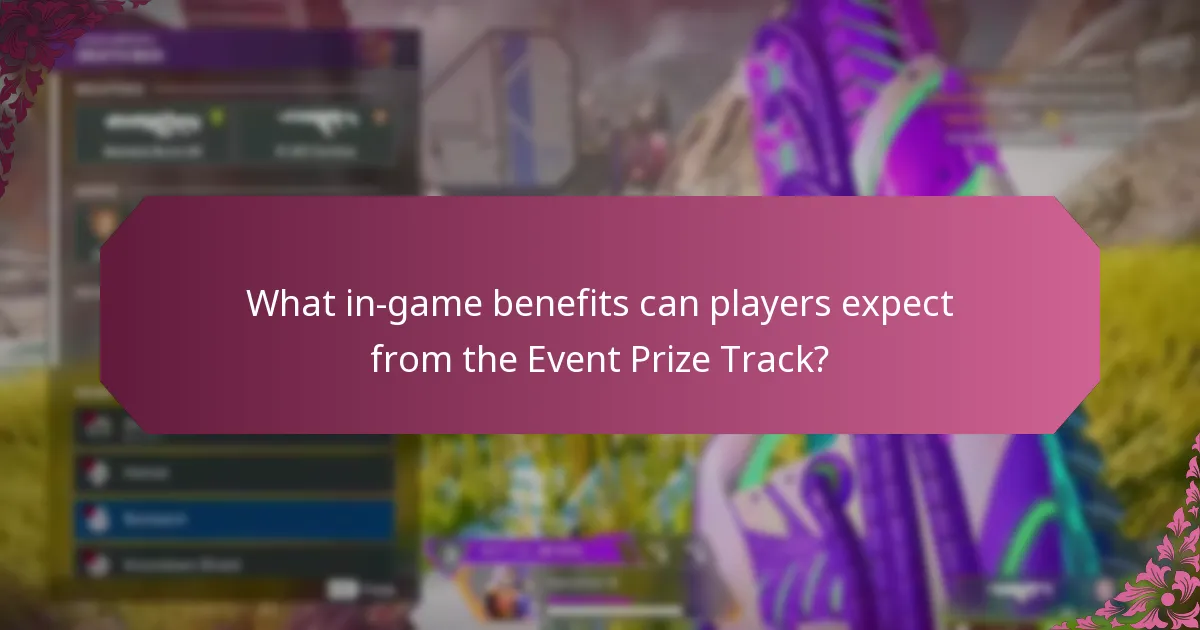 What in-game benefits can players expect from the Event Prize Track?