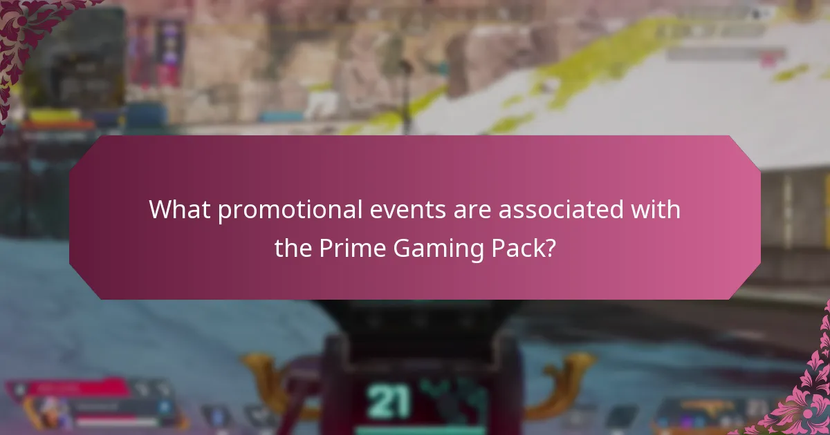 What promotional events are associated with the Prime Gaming Pack?
